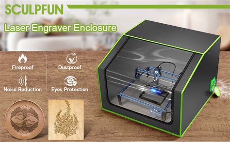 SCULPFUN Boîtier de graveur laser avec aération housse de protection