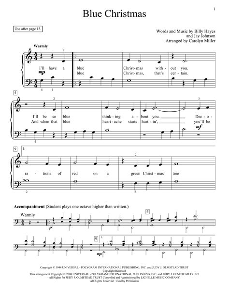 Blue Christmas | Sheet Music Direct