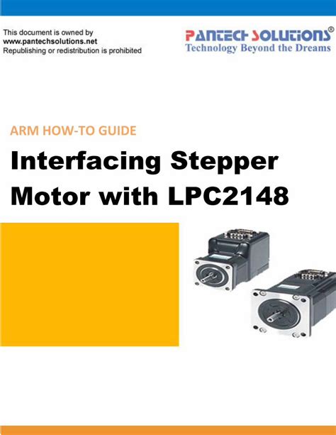 Pdf Arm How To Guide Interfacing Stepper Motor With