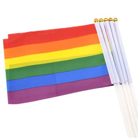 Pcs Colorful Rainbow Flag For Gay Pride Parade Lesbian Gay Parade