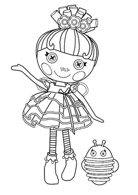 Lalaloopsy Con Abeja Para Colorear Imprimir E Dibujar Coloringonly