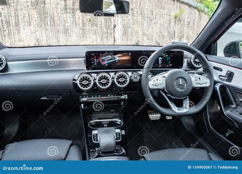 Mercedes-Benz A200 2018 Interior Editorial Photography - Image of sedan, automotive: 134905067