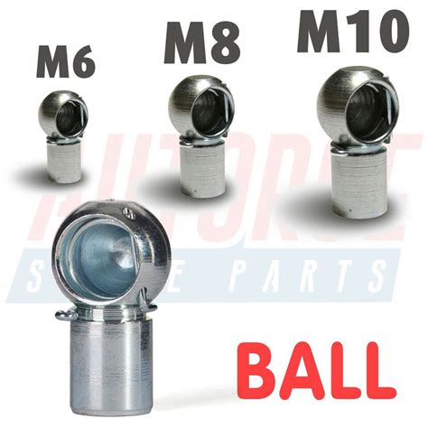 BALL JOINT EYELET BALL FEMALE END FITTINGS M6 M8 M10 UNIVERSAL GAS