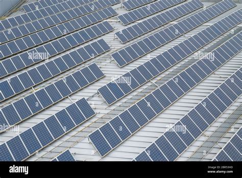 Solar Panel On Roof Top Stock Photo Alamy