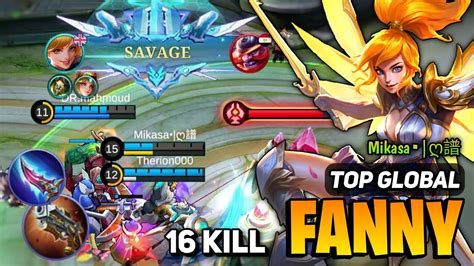 Savage Fanny Best Build Fanny Top Global Gameplay By Mikasa