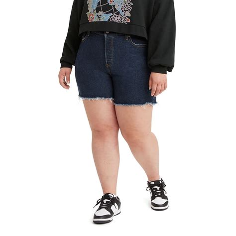 Levis Womens Plus Size Premium 501 Original Shorts