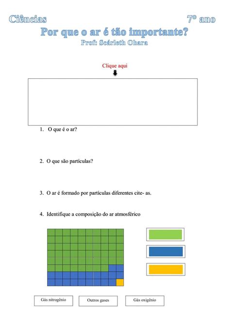 Pq O Ar É Importante - Por que o ar é tão importante? worksheet | Live Worksheets