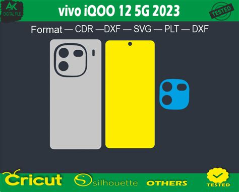 Vivo IQOO 12 5G 2023 Skin Vector Template Full Warp Free 3 00