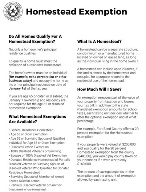 Fort Bend County Homestead Exemption Instructions Slidesharetrick