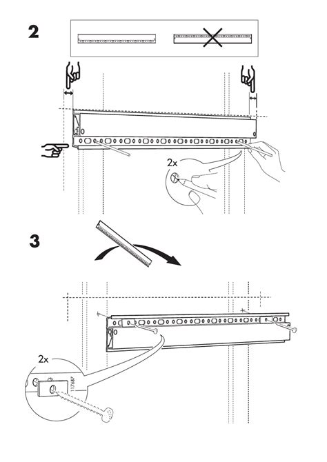 Ikea Best Suspension Rail Assembly Instruction Page Free