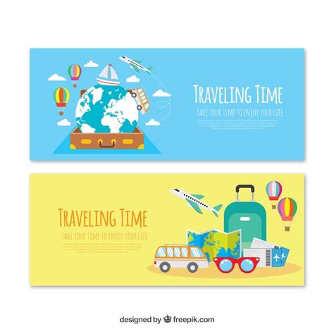 Free Vector Travel Banner Collection