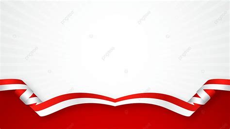 a red and white background with ribbon