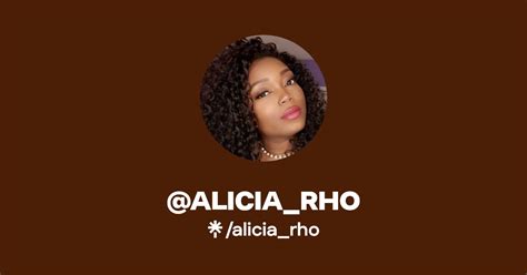 ALICIA RHO Instagram TikTok Linktree