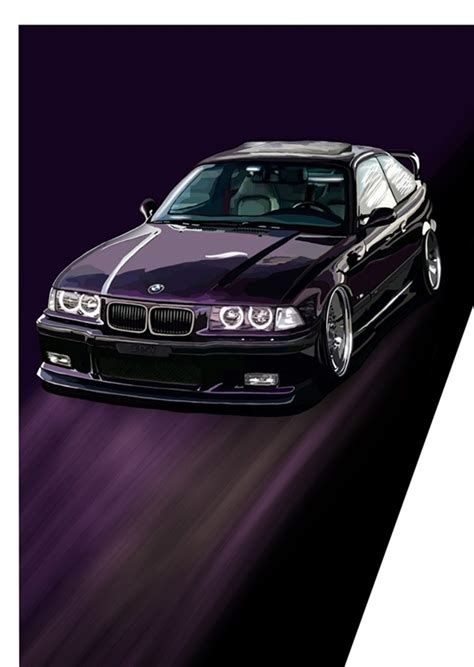 BMW E36 M3 Posters Prints By Inger Kari Lund Printler