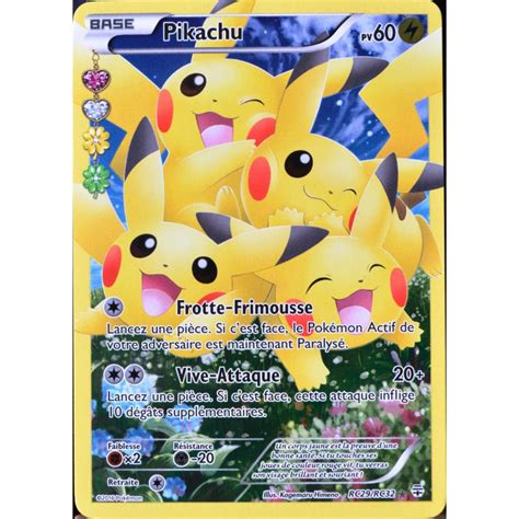 carte Pokémon RC29 Pikachu 60 PV ULTRA RARE FULL ART Rayonnement