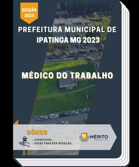 Apostila Médico do Trabalho Prefeitura de Ipatinga MG 2023 Mérito