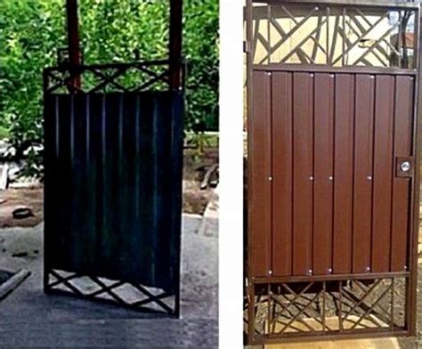 ТОП 8 примеров. Калитка в рамке своими руками