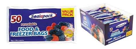 Buy Sealapack Resealable Food And Freezer Bags 50s Online At Low