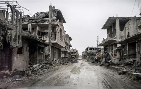 Syrian Village In Ruins After Clash With Isis