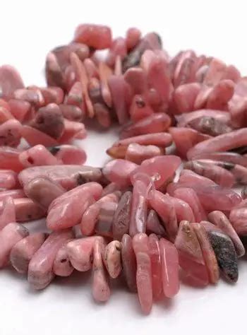 Rhodochrosite Chip Nugget Beads Raw Rhodochrosite Beads For Sale