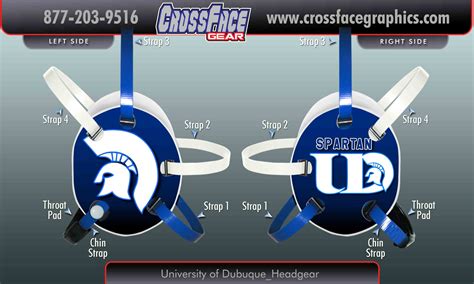 University of Dubuque Custom Wrestling Headgear – crossfaceGEAR