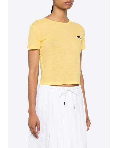yellow miu miu clothing  women lyst
