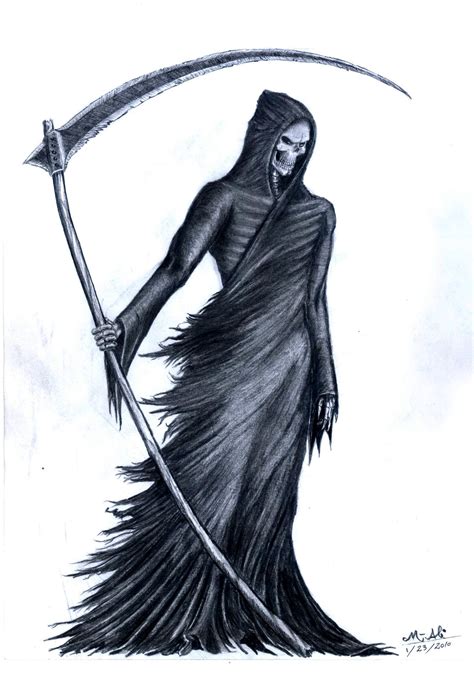 Simple Grim Reaper Drawing at GetDrawings | Free download