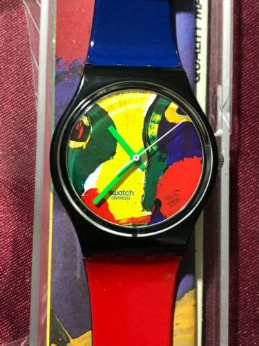 Wristwatch Swatch Gent Temps Zero Gb New Nos Design By Lindstr M