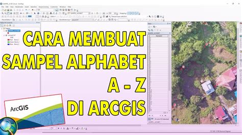 Cara Membuat Label Sampel Alphabet A Z Di Arcmap Youtube