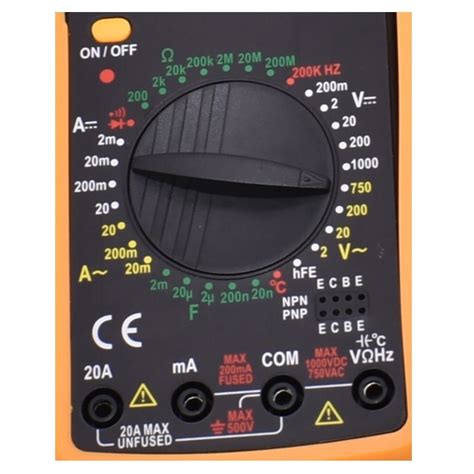 Цифров мултицет с LCD дисплей, DT9208A - eMAG.bg