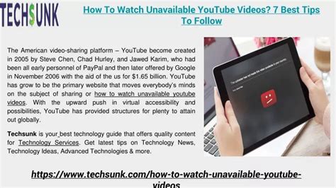 Ppt How To Watch Unavailable Youtube Videos 7 Best Tips To Follow