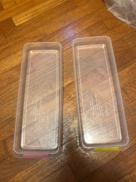 Daiso Plastic Clear Trays Furniture Home Living Kitchenware