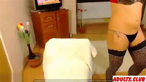 Curvy Blonde With Big Boobs Poses On Webcam