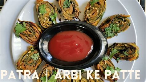 Healthy Arbi Ke Patte Ki Sabji Recipe Patra Recipe Patra Rolls