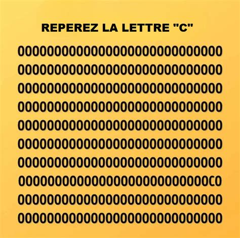 Enigme De Qi Pouvez Vous Rep Rer La Lettre C Cach E Parmi Les