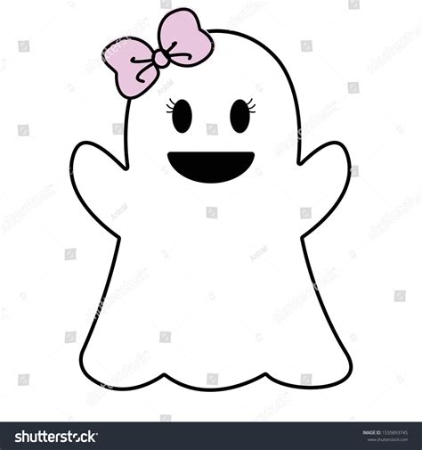 737 Cute Ghost Bow Images, Stock Photos & Vectors | Shutterstock