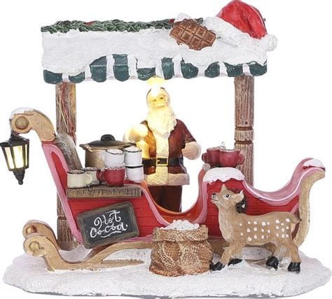 LuVille Kerstdorp Miniatuur Santa S Hot Cacao L13 X B9 X H11 Cm Bol