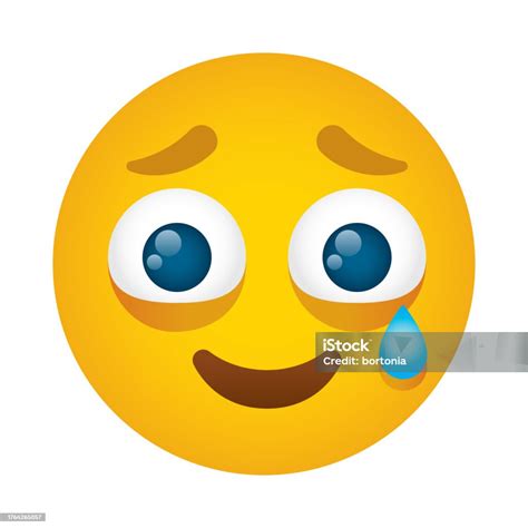 Face Holding Back Tears Emoji Icon Stock Illustration Download Image