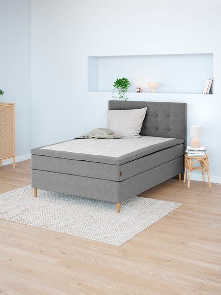 Sommier Tapissier 140x200cm HEMLA GC75 Gris 23 M LATEX JYSK