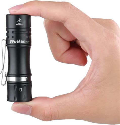 Wurkkos TS10 V2 4000K Pocket EDC Flashlight Black Body Mini 90CRI LED