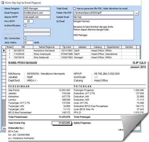 Contoh Kwitansi Slip Gaji