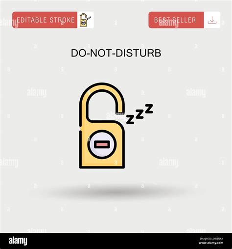 Do Not Disturb Simple Vector Icon Stock Vector Image And Art Alamy