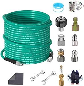 Amazon SITIMIMIL 200FT Sewer Jetter Kit For Pressure Washer 1 4