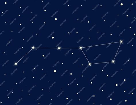 Ursa Maior Ursa Maior Constelação De Estrelas Do Céu Noturno Aglomerado