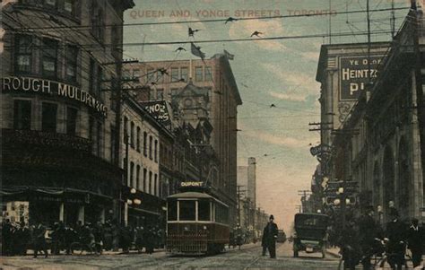 Queen And Yonge Streets Toronto On Canada Ontario Postcard