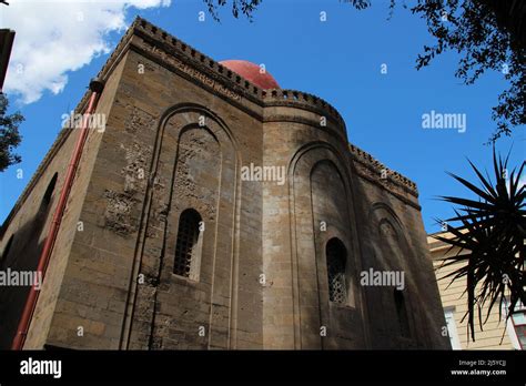 Medieval Church San Cataldo In Palermo In Sicily Italy Stock