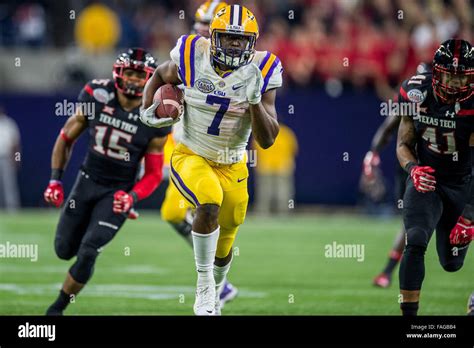 Houston Texas Usa Th Dec Lsu Tigers Running Back Leonard