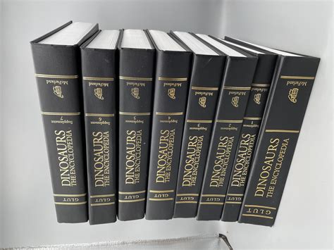 Dinosaurs The Encyclopedia 8 Volume Set By Donald F Glut Fine