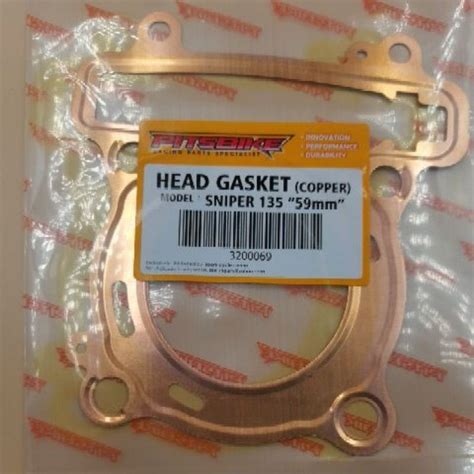 PITSBIKE SNIPER150 57 59MM HEAD GASKET COPPER Shopee Philippines