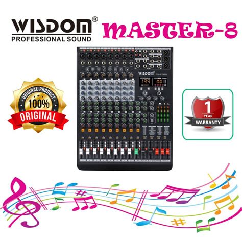 Jual Wisdom Master Channel Mixer Audio Dengan Bluetooth Dan Efek